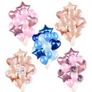 Heart Star Confetti Foil Balloon