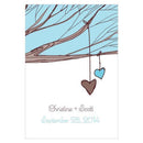 Heart Strings Large Rectangular Tag Vintage Pink (Pack of 1)-Wedding Favor Stationery-Aqua Blue-JadeMoghul Inc.