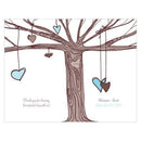 Heart Strings Program Vintage Pink (Pack of 1)-Wedding Ceremony Stationery-Aqua Blue-JadeMoghul Inc.