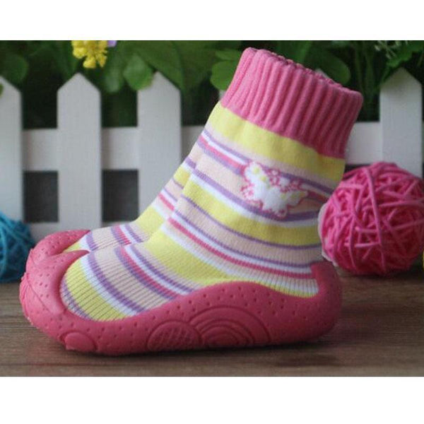Heart Toddler Shoes Soft Bottom For Newborn Fashion Baby Socks With Rubber Soles Baby Socks with Rubber Soles Ws917-A-9M-JadeMoghul Inc.