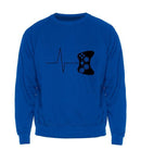 Heartbeat Of Game Sweatshirt - Men Funny Gaming Hoodie Sweatshirt-Blue 2-S-JadeMoghul Inc.