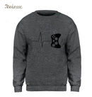 Heartbeat Of Game Sweatshirt - Men Funny Gaming Hoodie Sweatshirt-Dark Gray 2-S-JadeMoghul Inc.