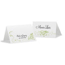 Hearts Filigree Place Card With Fold Grass Green (Pack of 1)-Table Planning Accessories-Ruby-JadeMoghul Inc.