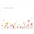 Hearts Note Card Cool (Pack of 1)-Table Planning Accessories-Fuchsia-JadeMoghul Inc.