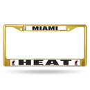 Car License Plate Frame Heat Colored Chrome Frame Secondary Gold