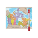 HEMISPHERES LAMINATED MAP CANADA-Learning Materials-JadeMoghul Inc.