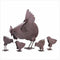 Living Room Decor Hen With Chicks Sculpture
