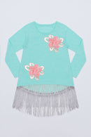 Hi-Lo Boho Top - Girls-Girls Long Sleeve Casual Tops-3-Ice Green-JadeMoghul Inc.