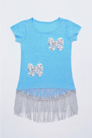 Hi-Lo Boho Top - Girls-Girls Short Sleeve Casual Tops-3-Azure-JadeMoghul Inc.