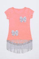Hi-Lo Boho Top - Girls-Girls Short Sleeve Casual Tops-3-Flamingo-JadeMoghul Inc.