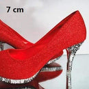 High Heels Shoes Sexy Women Glitter White Bridal Shoes JadeMoghul Inc.