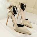 High Heels Women Wedding Heels Sexy Pumps Party shoes For Women Heel butterfly-knot Shoes Sandals Women 5196-1-Gold-4.5-JadeMoghul Inc.