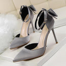 High Heels Women Wedding Heels Sexy Pumps Party shoes For Women Heel butterfly-knot Shoes Sandals Women 5196-1-Gray-4.5-JadeMoghul Inc.