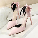 High Heels Women Wedding Heels Sexy Pumps Party shoes For Women Heel butterfly-knot Shoes Sandals Women 5196-1-Pink-4.5-JadeMoghul Inc.