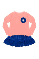 High-Low Ruffle Dressy Tunic Top - Girls-Not Printed-3-Flamingo-JadeMoghul Inc.