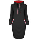 High Neck Sexy Strap Casual Dress - Female Party Dresses-0586black-S-JadeMoghul Inc.