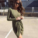 High Neck Sexy Strap Casual Dress - Female Party Dresses-0586pink-S-JadeMoghul Inc.