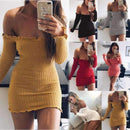 High Neck Sexy Strap Casual Dress - Female Party Dresses-0586pink-S-JadeMoghul Inc.