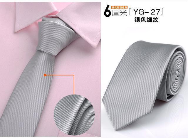 high quality man's tie 6 cm skinny ties Wedding dress neckties for men plaid cravate business pour homme rouge slim 2017-27-JadeMoghul Inc.
