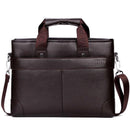 High Quality PU Leather Brand Mens Briefcase Classic Business Leather Men Handbag-Brown-China-JadeMoghul Inc.
