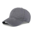 High quality Washed Cotton Adjustable Solid Baseball Cap / Unisex Cap-Grey-JadeMoghul Inc.