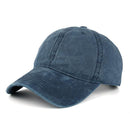 High quality Washed Cotton Adjustable Solid Baseball Cap / Unisex Cap-Navy-JadeMoghul Inc.