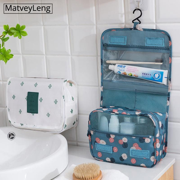 high quality Women Makeup Bags travel cosmetic bag Toiletries Organizer Waterproof Storage Neceser Hanging Bathroom Wash Bag AExp