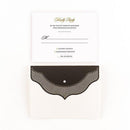 High Style in Black with Crystal Laser Embossed Accessory Cards with Personalization (Pack of 1)-Weddingstar-JadeMoghul Inc.