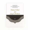 High Style in Black with Crystal Laser Embossed Invitations with Personalization Vintage Gold (Pack of 1)-Invitations & Stationery Essentials-Vintage Gold-JadeMoghul Inc.