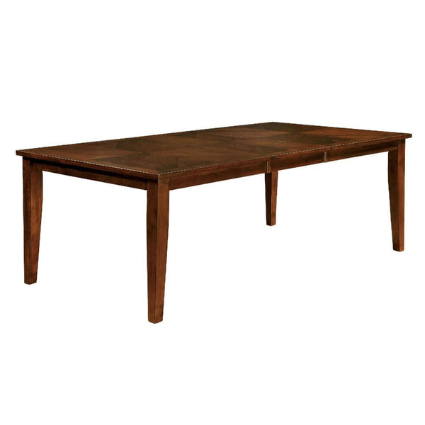 Hillsview I Transitional Style Dining Table, Brown Cherry-Dining Tables-Brown Cherry-Solid Wood/Wood Veneer-JadeMoghul Inc.