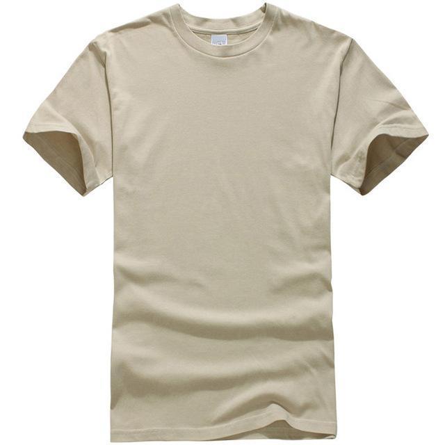 HIPFANDI New color 100% Cotton T Shirt Mens Black White T-shirts 2018 Summer Skateboard Tee Boy Hip hop Skate Tshirt Tops-Khaki-S-JadeMoghul Inc.