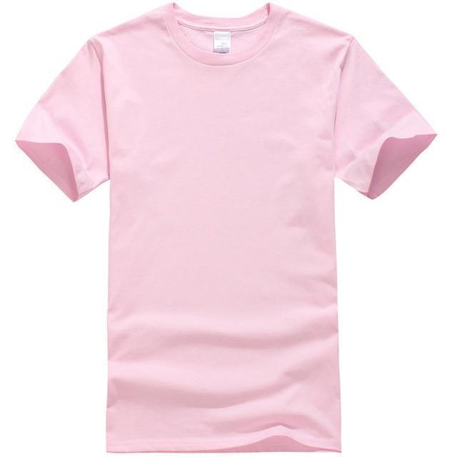 HIPFANDI New color 100% Cotton T Shirt Mens Black White T-shirts 2018 Summer Skateboard Tee Boy Hip hop Skate Tshirt Tops-Pink-S-JadeMoghul Inc.
