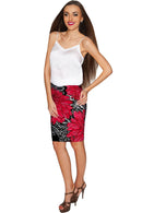 Hit The Mark Carol Black Classy Chic Pencil Skirt - Women-Hit The Mark-XS-Black/Red-JadeMoghul Inc.