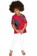 Hit The Mark Sophia Black Floral Print Fashion Top - Girls-Hit The Mark-18M/2-Black/Red-JadeMoghul Inc.