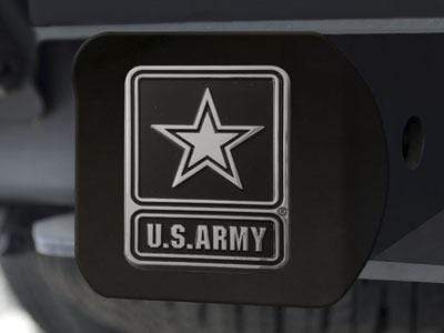 Trailer Hitch Covers U.S. Armed Forces Sports  Army Black Hitch Cover 4 1/2"x3 3/8"