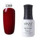 HNM 8ml UV Gel Nail Polish Pure Colors Nail Gel Lacquer Lucky Gel Polish Soak Off Gel Varnish Gelpolish Semi Permanent Gellak-1369-JadeMoghul Inc.