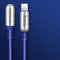 HOCO 2018 2.4A Zinc Alloy 90 Degree USB Cable for Apple Lightning for iPhone 8 7 X XS Max XR iPad Fast Charging Wire Data Sync-Blue-120cm-JadeMoghul Inc.
