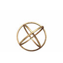 Home Accent Small Metal Dyson Orb Sphere, Gold Benzara