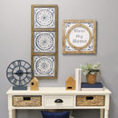 Home Art Art Ideas - 15.75" X 0.75" X 15.75" Natural Gray White Metal Mdf Wall Art HomeRoots