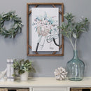 Home Art Art Ideas - 16" X 1" X 23" Multi Mdf Fir Wood Bike Wall Art HomeRoots
