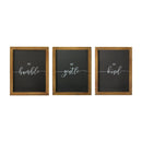 Home Art Black Art - 8" X 1" X 10" Black Brown Wood Mdf Wall Art HomeRoots