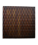 Home Art Modern Art - 1" x 24" x 24" Brown, Metallic Ridge - Wall Art HomeRoots