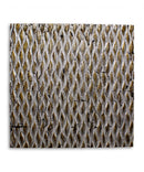 Home Art Modern Art - 1" x 36" x 36" Silver, Metallic, Ridge - Wall Art HomeRoots