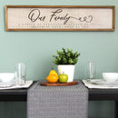 Home Art Modern Art - 36" X 1" X 8" Neutral "Our Family" Wall Art HomeRoots