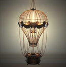 Home Decor Accent Decor - 23" x 23" x 41" Vintage Hot Air Balloon Pendant HomeRoots
