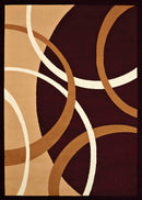 Home Decor Accent Decor - 63" x 86" x 0.4" Burgundy Olefin Area HomeRoots