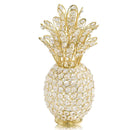 Home Decor Aesthetic Room Decor - 6" x 6" x 12.5" Gold/Crystal - Pineapple HomeRoots