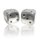 Home Decor Aesthetic Room Decor - 6" x 6" x 6" Buffed Decorative Dice Set of 2 HomeRoots