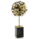 Home Decor Aesthetic Room Decor - 8" x 8" x 20" Black/Gold Leaf, Butterfly Tree HomeRoots