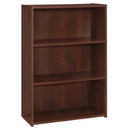 Home Decor Bookshelf Decor - 11'.75" x 24'.75" x 35'.5" Cherry, 3 Shelves - Bookcase HomeRoots